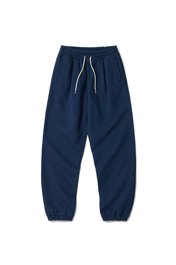 1-Tuck Sweatpants Navy_RAMOLIN