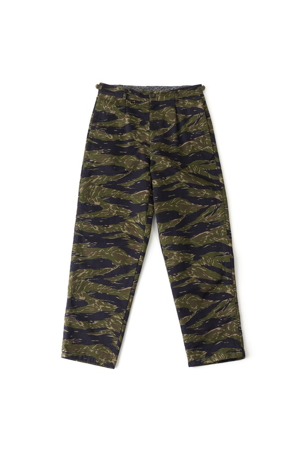 RAMOLIN - 캐주얼팬츠 - Usual Belted Pants Tiger Camo