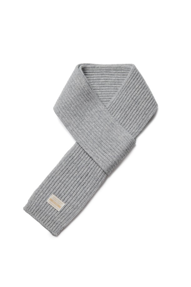 RAMOLIN - 스카프/머플러 - Wool Knit Muffler Mellow Grey