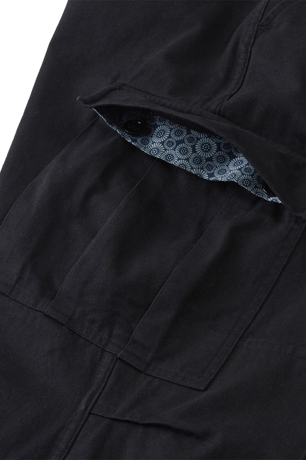 RAMOLIN - 캐주얼팬츠 - Urbane Fatigue Pants Black