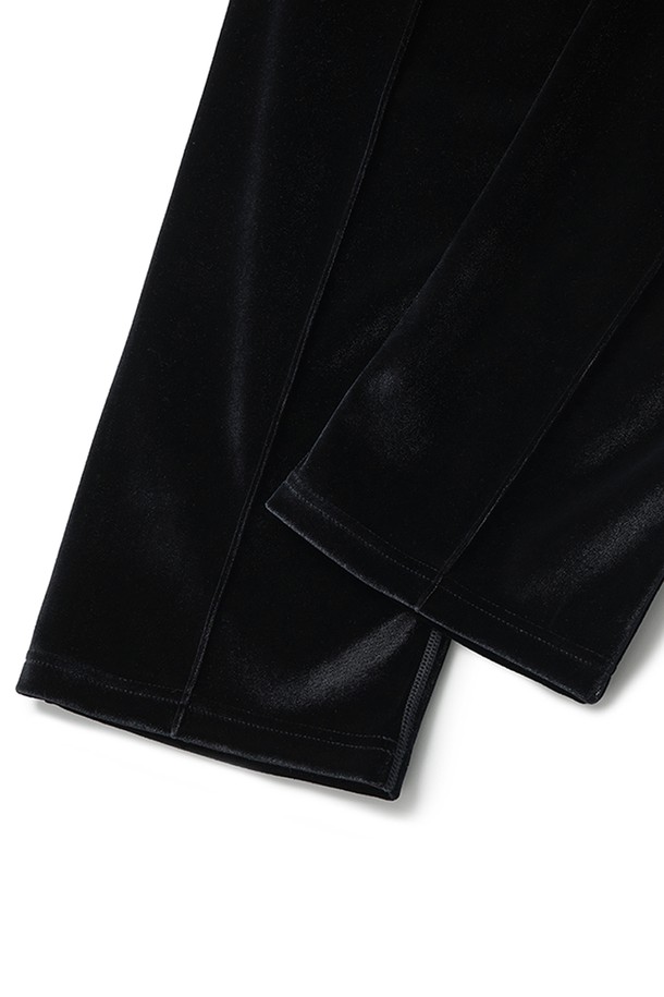 RAMOLIN - 캐주얼팬츠 - Velour Track Pants Black