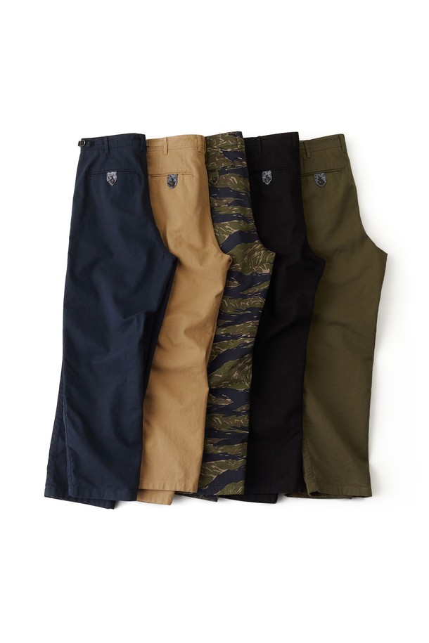 RAMOLIN - 캐주얼팬츠 - Usual Belted Pants Tiger Camo