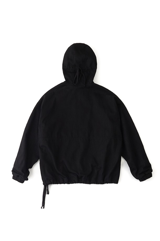 RAMOLIN - 블루종/점퍼 - Denim Anorak Jacket Coated Black