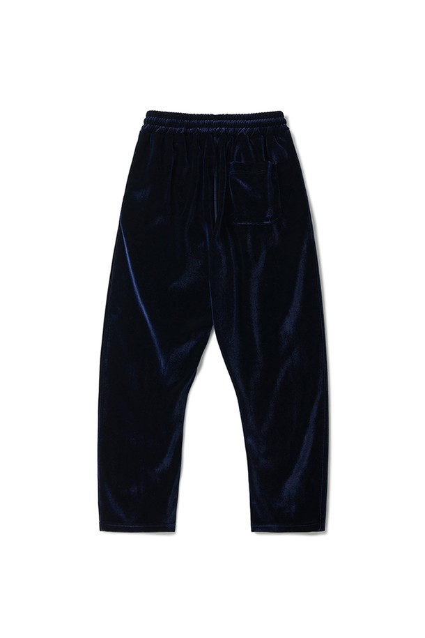 RAMOLIN - 캐주얼팬츠 - Velour Track Pants Navy 