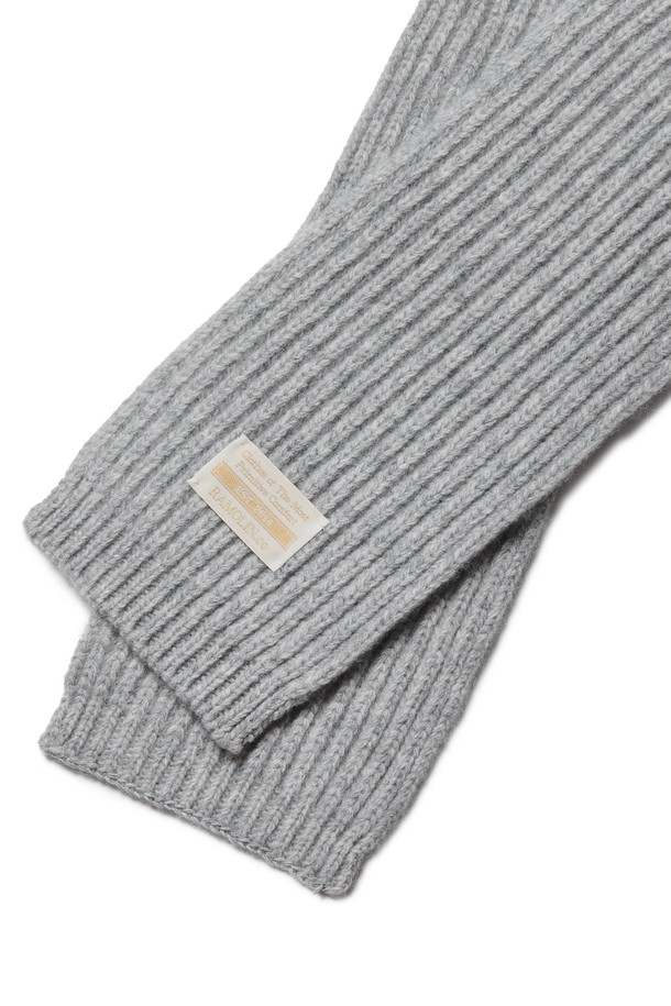 RAMOLIN - 스카프/머플러 - Wool Knit Muffler Mellow Grey