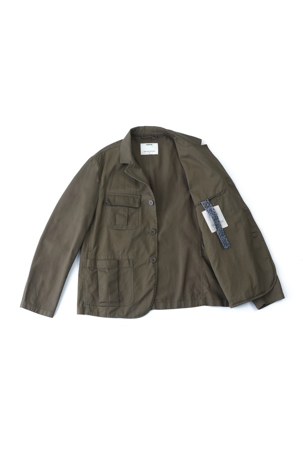 RAMOLIN - 수트/블레이저자켓 - Urbane Fatigue Jacket Khaki