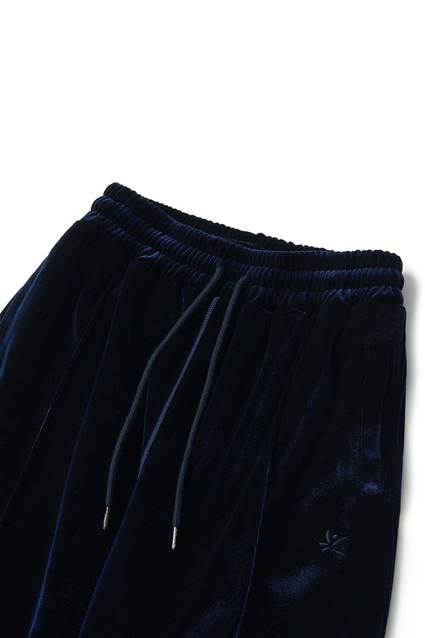 RAMOLIN - 캐주얼팬츠 - Velour Track Pants Navy 