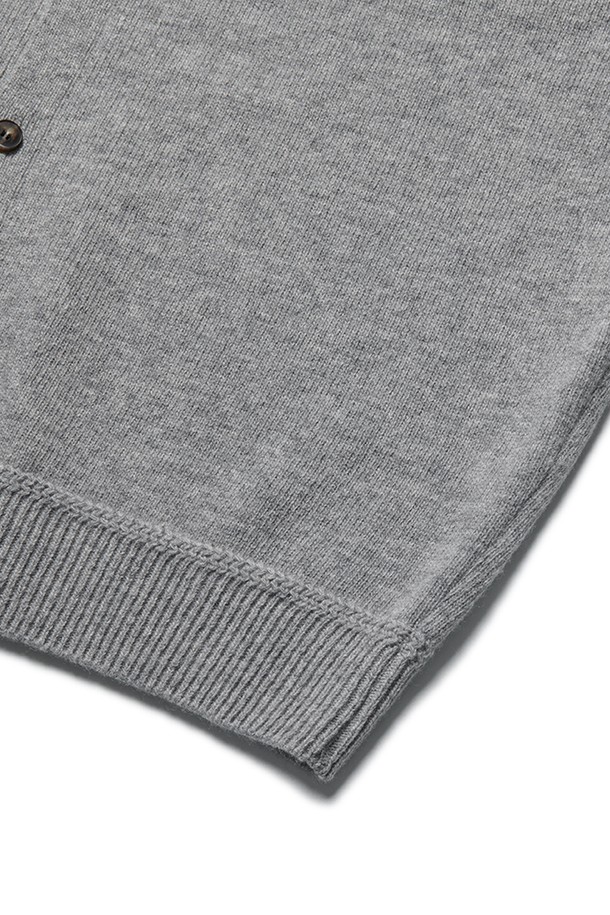 RAMOLIN - 가디건 - Lisse Merino V Cardigan Heather Grey