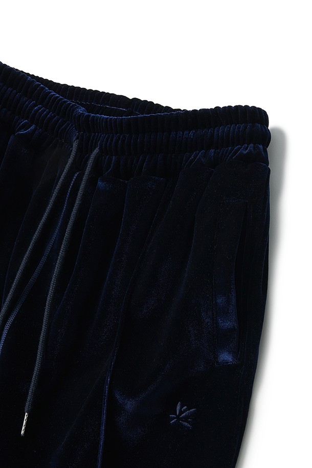 RAMOLIN - 캐주얼팬츠 - Velour Track Pants Navy 