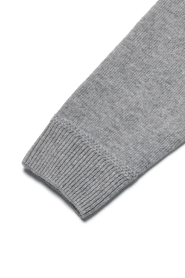 RAMOLIN - 가디건 - Lisse Merino V Cardigan Heather Grey