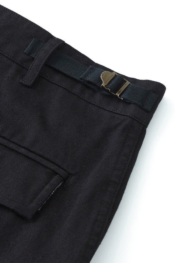 RAMOLIN - 캐주얼팬츠 - Urbane Fatigue Pants Black