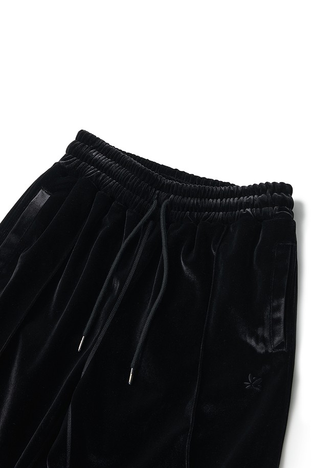 RAMOLIN - 캐주얼팬츠 - Velour Track Pants Black