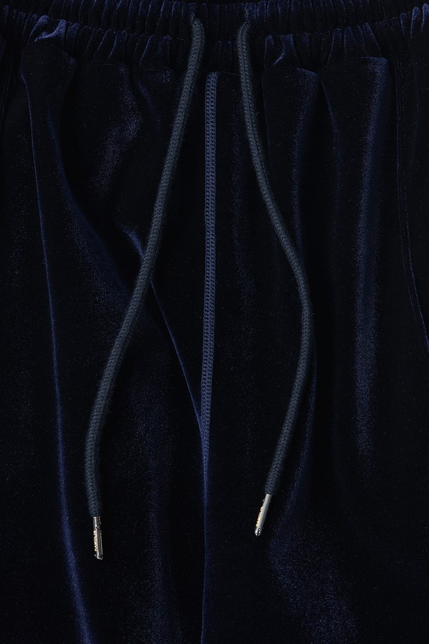 RAMOLIN - 캐주얼팬츠 - Velour Track Pants Navy 