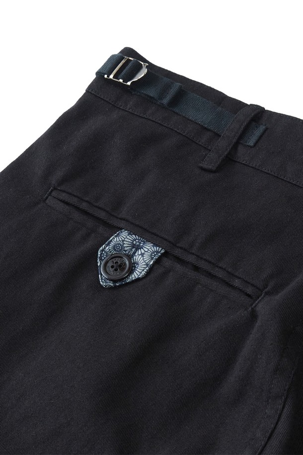 RAMOLIN - 캐주얼팬츠 - Urbane Fatigue Pants Black