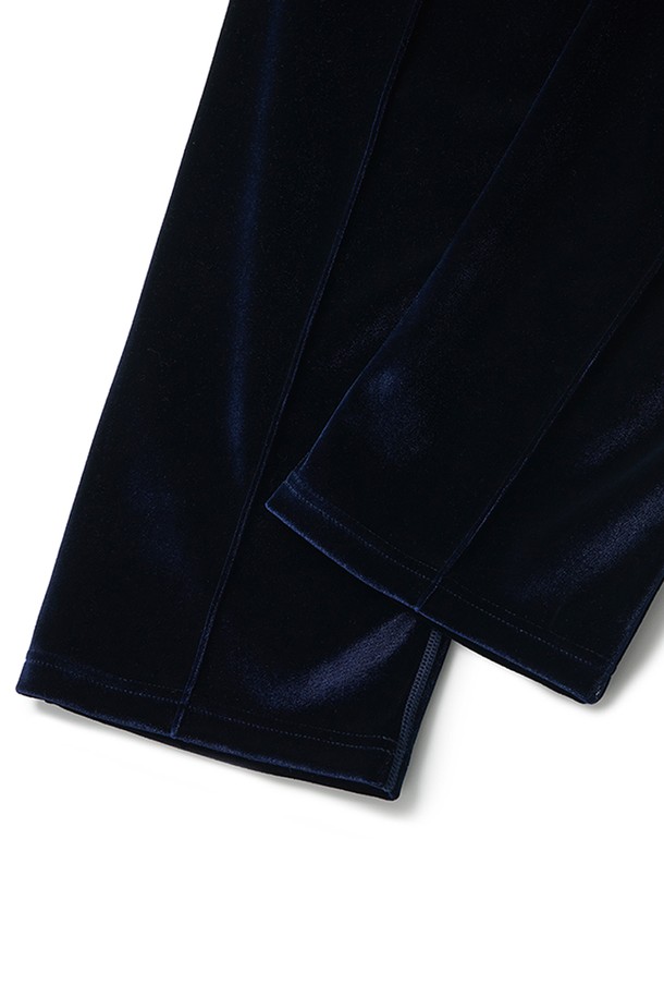 RAMOLIN - 캐주얼팬츠 - Velour Track Pants Navy 