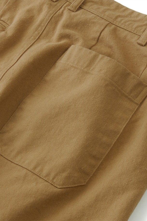 RAMOLIN - 캐주얼팬츠 - Usual Belted Pants Beige