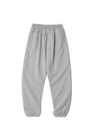 1-Tuck Sweatpants Heather Grey