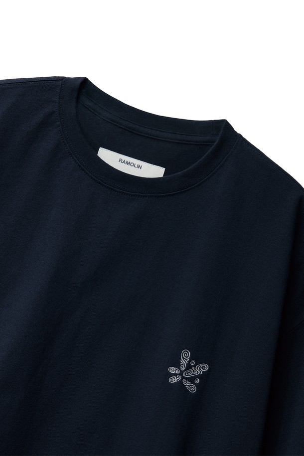 RAMOLIN - 반팔티셔츠 - Essential Logo T-Shirts Midnight Navy