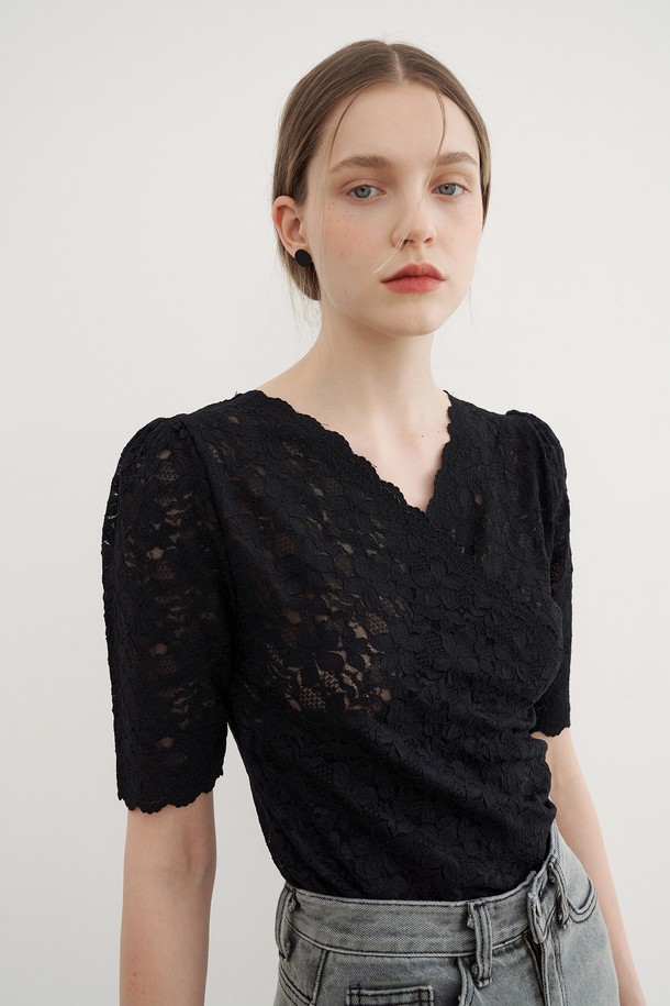 Lucir zu - 블라우스 - salvia blouse (black)