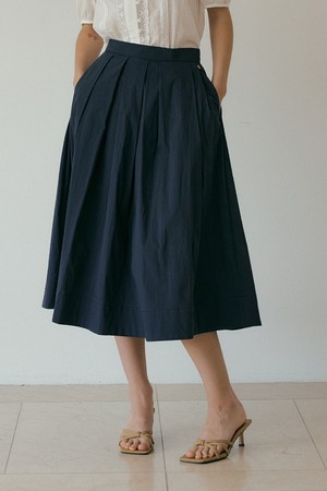 Erratic ballon skirt (navy)