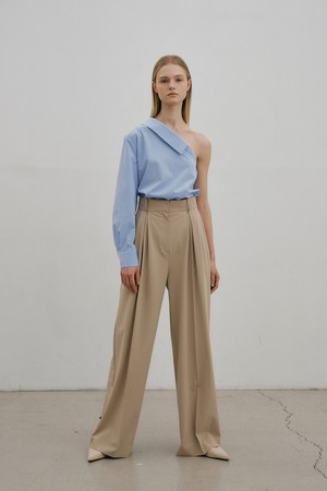 Monet wide slacks (beige)