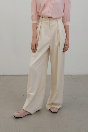 Monet wide slacks (ivory)