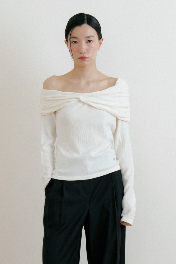 Lucir zu - 스웨터 - Wool Twisted Knit (ivory)