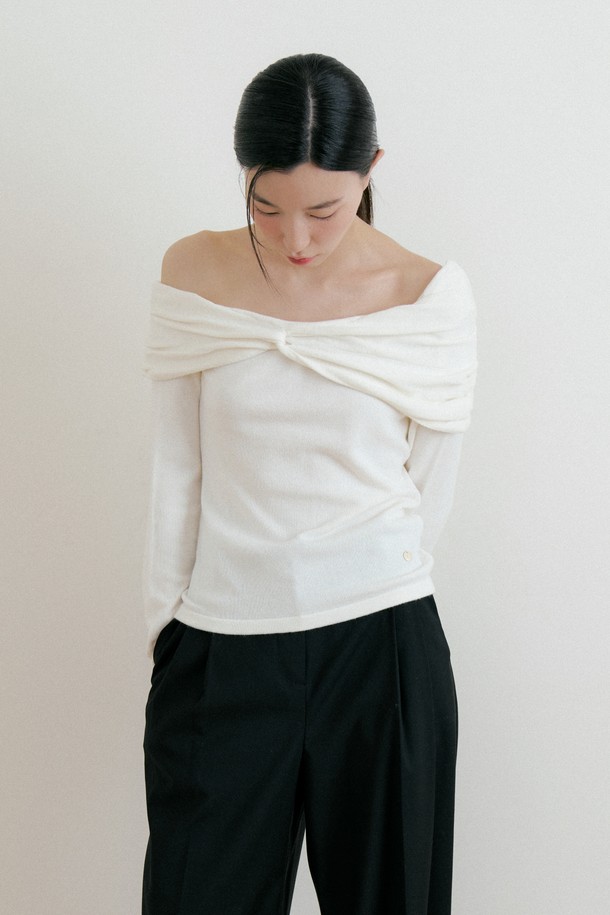 Lucir zu - 스웨터 - Wool Twisted Knit (ivory)