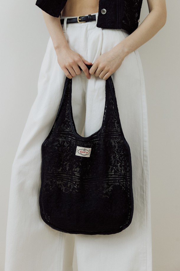 Lucir zu - 숄더백 - Puree Lace Bag (black)