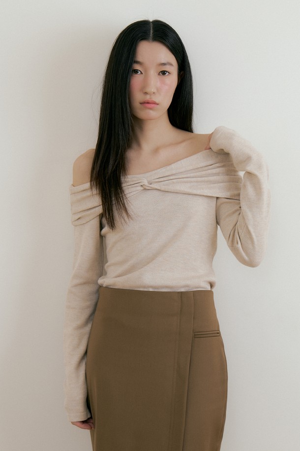 Lucir zu - 스웨터 - Wool Twisted Knit (oat)