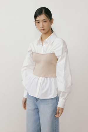 Evening Shirt Blouse (beige)