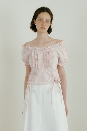 Clara Frill Blouse (pink)