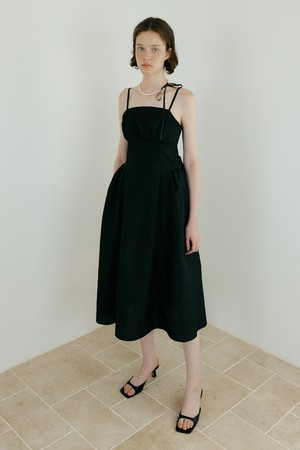 Floral Jacquard One-piece (black)