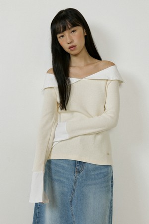 Sailor Collar Sleeve (ivory)