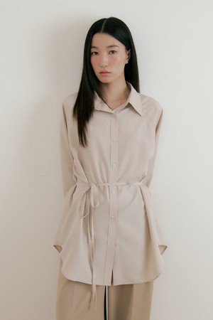 Cubra Strap Long Shirt (beige)