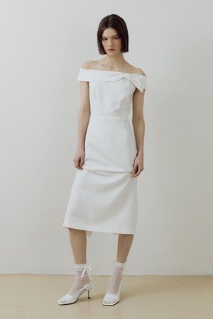 Tie up Ribbon One-piece (ivory)