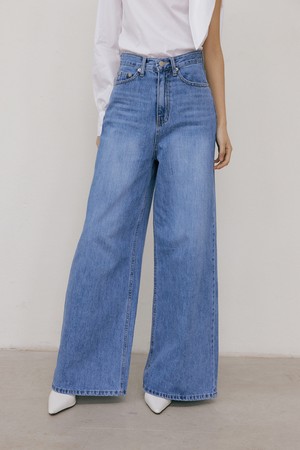 High Waist Wide Jeans (blue)