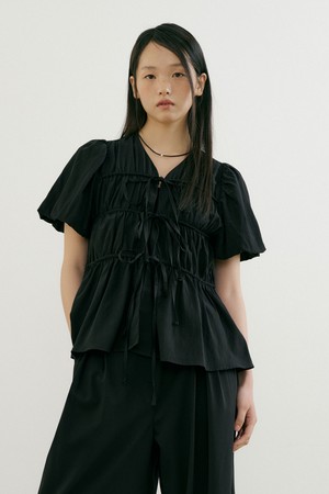 Ella String Blouse (black)