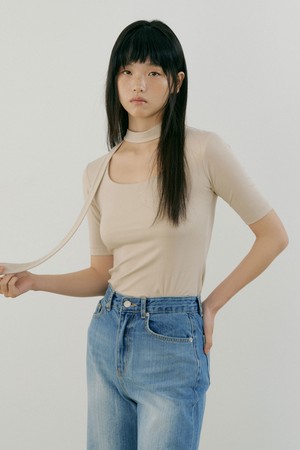 U-neck Muffler Sleeve (beige)