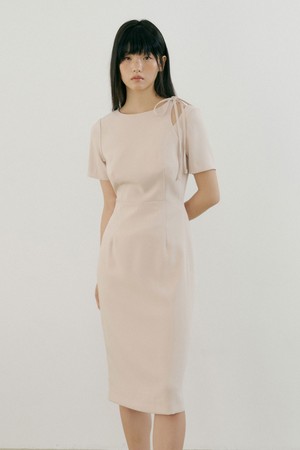 Slit Strap One-piece (beige)