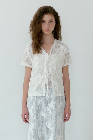 Wildflower Lace cardigan (ivory)