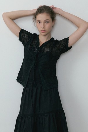 Wildflower Lace cardigan (black)