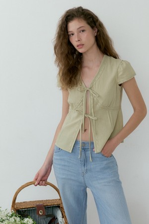Havana Lace Blouse (green)