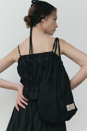 Wildflower Lace String Backpack (black)