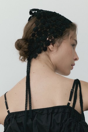 Lace Scarlett Bandana (black)