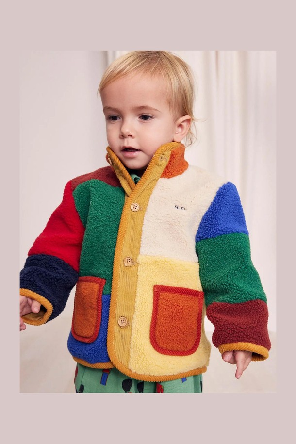 BOBO CHOSES - 의류 - [보보쇼즈 24FW]Color Block 양가죽 재킷