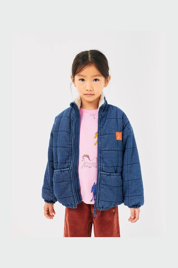 BOBO CHOSES - 의류 - [보보쇼즈 24FW]Funny Face 데님 퀼팅 재킷