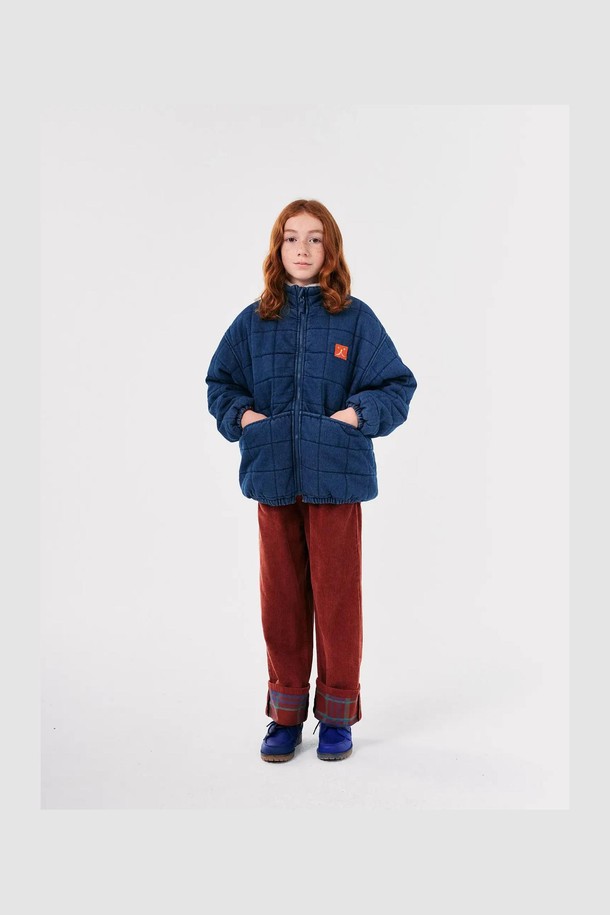 BOBO CHOSES - 의류 - [보보쇼즈 24FW]Funny Face 데님 퀼팅 재킷