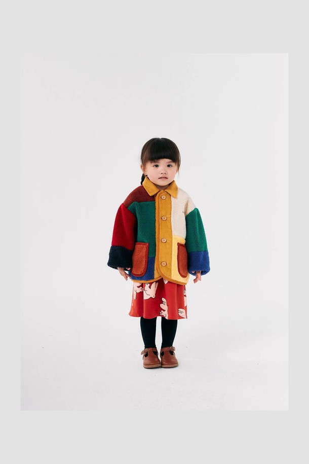 BOBO CHOSES - 의류 - [보보쇼즈 24FW]Color Block 양가죽 재킷