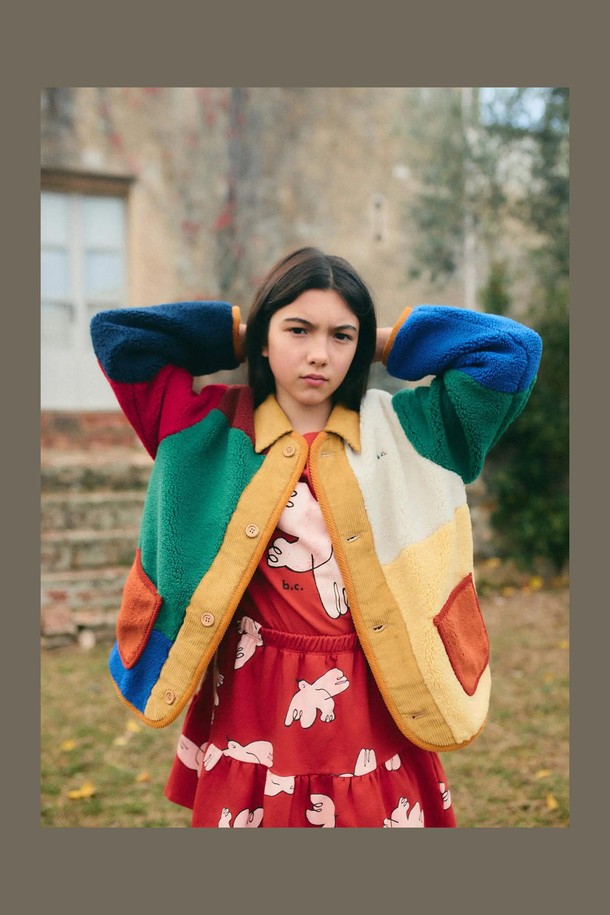 BOBO CHOSES - 의류 - [보보쇼즈 24FW]Color Block 양가죽 재킷